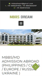 Mobile Screenshot of mbbsdream.com